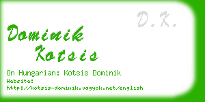 dominik kotsis business card